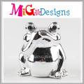 OEM Low Price Ceramic Frog with Crown Piggy Bank